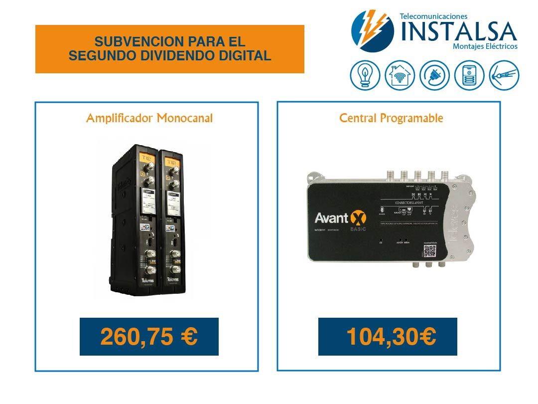 Subención para Segundo Dividendo Digital Badajoz - Instalsa